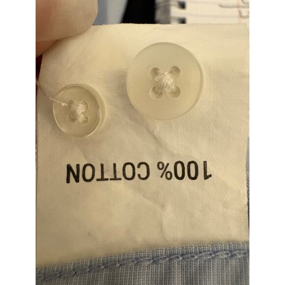 SEC 119 David Bowie Blue Casual Button Up Mens XL Embroidered Cuff Lightening - Picture 12 of 14